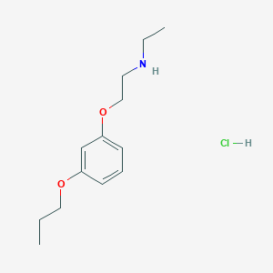 molecular formula C13H22ClNO2 B5374454 N-ethyl-2-(3-propoxyphenoxy)ethanamine hydrochloride 
