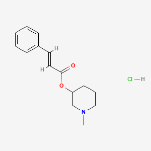 molecular formula C15H20ClNO2 B5374468 1-methyl-3-piperidinyl 3-phenylacrylate hydrochloride 