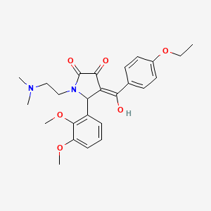 5-(2,3-dimethoxyphenyl)-1-[2-(dimethylamino)ethyl]-4-(4-ethoxybenzoyl)-3-hydroxy-1,5-dihydro-2H-pyrrol-2-one