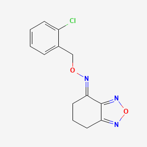 molecular formula C13H12ClN3O2 B5374507 6,7-dihydro-2,1,3-benzoxadiazol-4(5H)-one O-(2-chlorobenzyl)oxime 
