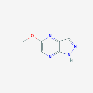 molecular formula C6H6N4O B053746 5-methoxy-1H-pyrazolo[3,4-b]pyrazine CAS No. 116527-53-8