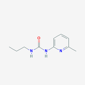 molecular formula C10H15N3O B5374623 N-(6-methyl-2-pyridinyl)-N'-propylurea 