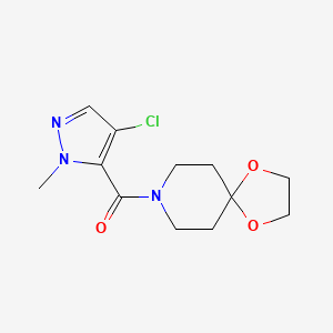 8-[(4-chloro-1-methyl-1H-pyrazol-5-yl)carbonyl]-1,4-dioxa-8-azaspiro[4.5]decane