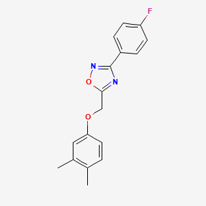 5-[(3,4-dimethylphenoxy)methyl]-3-(4-fluorophenyl)-1,2,4-oxadiazole