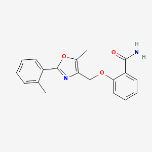 2-{[5-methyl-2-(2-methylphenyl)-1,3-oxazol-4-yl]methoxy}benzamide