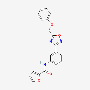 N-{3-[5-(phenoxymethyl)-1,2,4-oxadiazol-3-yl]phenyl}-2-furamide