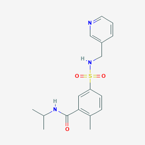 N-isopropyl-2-methyl-5-{[(3-pyridinylmethyl)amino]sulfonyl}benzamide