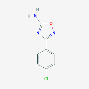 molecular formula C8H6ClN3O B053750 3-(4-Chlorophenyl)-1,2,4-oxadiazol-5-amine CAS No. 114212-86-1