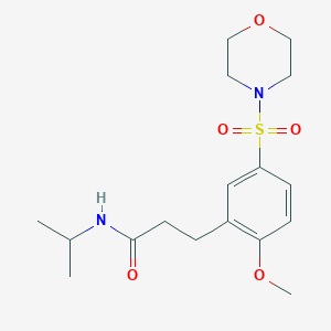 N-isopropyl-3-[2-methoxy-5-(4-morpholinylsulfonyl)phenyl]propanamide