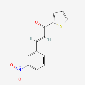 molecular formula C13H9NO3S B5375012 3-(3-nitrophenyl)-1-(2-thienyl)-2-propen-1-one 