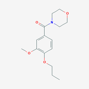 molecular formula C15H21NO4 B5375020 4-(3-methoxy-4-propoxybenzoyl)morpholine 
