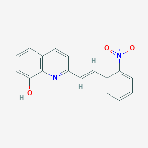 molecular formula C17H12N2O3 B5375066 2-[2-(2-nitrophenyl)vinyl]-8-quinolinol 