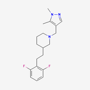 3-[2-(2,6-difluorophenyl)ethyl]-1-[(1,5-dimethyl-1H-pyrazol-4-yl)methyl]piperidine