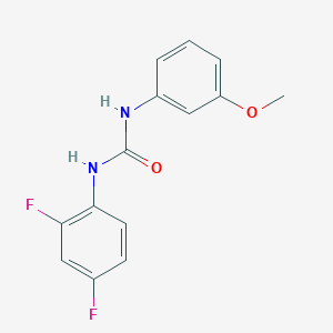 N-(2,4-difluorophenyl)-N'-(3-methoxyphenyl)urea