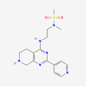 N-methyl-N-{2-[(2-pyridin-4-yl-5,6,7,8-tetrahydropyrido[3,4-d]pyrimidin-4-yl)amino]ethyl}methanesulfonamide