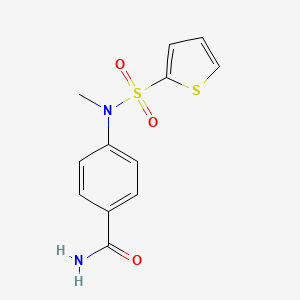 4-[methyl(2-thienylsulfonyl)amino]benzamide