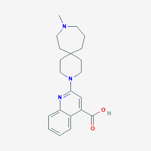 2-(9-methyl-3,9-diazaspiro[5.6]dodec-3-yl)quinoline-4-carboxylic acid