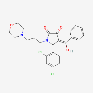 4-benzoyl-5-(2,4-dichlorophenyl)-3-hydroxy-1-[3-(4-morpholinyl)propyl]-1,5-dihydro-2H-pyrrol-2-one