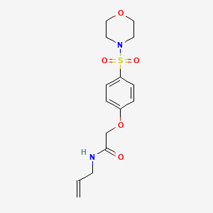 molecular formula C15H20N2O5S B5375189 N-allyl-2-[4-(4-morpholinylsulfonyl)phenoxy]acetamide 
