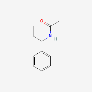molecular formula C13H19NO B5375194 N-[1-(4-methylphenyl)propyl]propanamide 