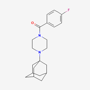 molecular formula C21H27FN2O B5375206 1-(1-adamantyl)-4-(4-fluorobenzoyl)piperazine 
