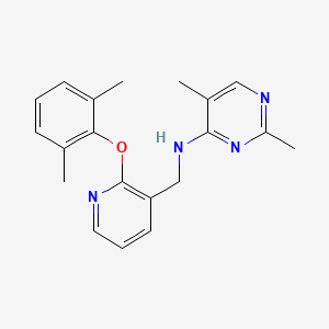 molecular formula C20H22N4O B5375226 N-{[2-(2,6-dimethylphenoxy)pyridin-3-yl]methyl}-2,5-dimethylpyrimidin-4-amine 