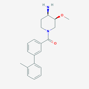 molecular formula C20H24N2O2 B5375232 (3S*,4R*)-3-methoxy-1-[(2'-methylbiphenyl-3-yl)carbonyl]piperidin-4-amine 