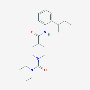 molecular formula C21H33N3O2 B5375242 N~4~-(2-sec-butylphenyl)-N~1~,N~1~-diethyl-1,4-piperidinedicarboxamide 