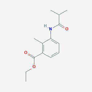molecular formula C14H19NO3 B5375252 ethyl 3-(isobutyrylamino)-2-methylbenzoate 