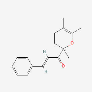 3-phenyl-1-(2,5,6-trimethyl-3,4-dihydro-2H-pyran-2-yl)-2-propen-1-one