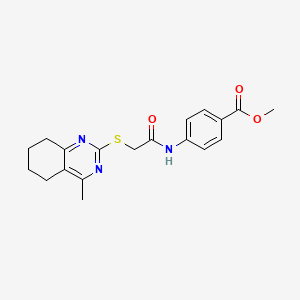 methyl 4-({[(4-methyl-5,6,7,8-tetrahydro-2-quinazolinyl)thio]acetyl}amino)benzoate
