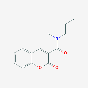 molecular formula C14H15NO3 B5375369 N-methyl-2-oxo-N-propyl-2H-chromene-3-carboxamide 