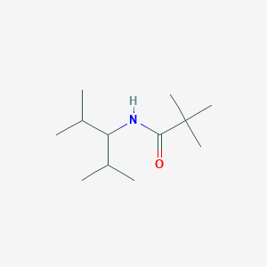 molecular formula C12H25NO B5375404 N-(1-isopropyl-2-methylpropyl)-2,2-dimethylpropanamide 