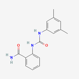 molecular formula C16H17N3O2 B5375430 2-({[(3,5-dimethylphenyl)amino]carbonyl}amino)benzamide 