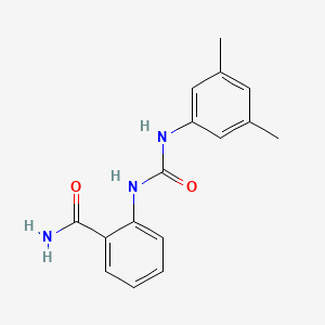 molecular formula C16H17N3O2 B5375430 2-{[(3,5-DIMETHYLANILINO)CARBONYL]AMINO}BENZAMIDE 