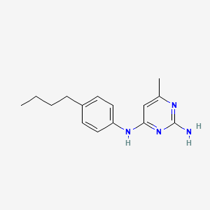molecular formula C15H20N4 B5375438 N~4~-(4-butylphenyl)-6-methyl-2,4-pyrimidinediamine 