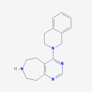 molecular formula C17H20N4 B5375655 4-(3,4-dihydro-2(1H)-isoquinolinyl)-6,7,8,9-tetrahydro-5H-pyrimido[4,5-d]azepine dihydrochloride 