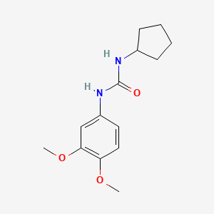 molecular formula C14H20N2O3 B5375745 N-cyclopentyl-N'-(3,4-dimethoxyphenyl)urea 
