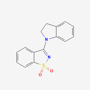 3-(2,3-dihydro-1H-indol-1-yl)-1,2-benzisothiazole 1,1-dioxide