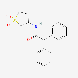 molecular formula C18H19NO3S B5375844 N-(1,1-dioxidotetrahydro-3-thienyl)-2,2-diphenylacetamide 