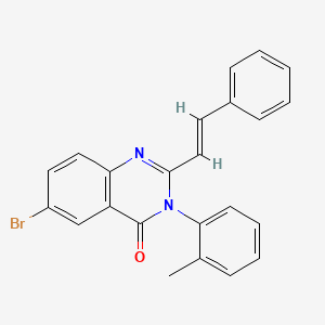 6-bromo-3-(2-methylphenyl)-2-(2-phenylvinyl)-4(3H)-quinazolinone
