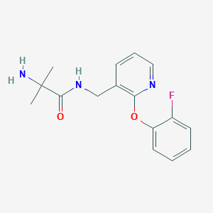 molecular formula C16H18FN3O2 B5376074 N~1~-{[2-(2-fluorophenoxy)pyridin-3-yl]methyl}-2-methylalaninamide 