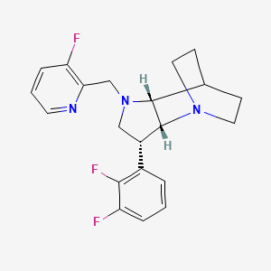 (3R*,3aR*,7aR*)-3-(2,3-difluorophenyl)-1-[(3-fluoropyridin-2-yl)methyl]octahydro-4,7-ethanopyrrolo[3,2-b]pyridine