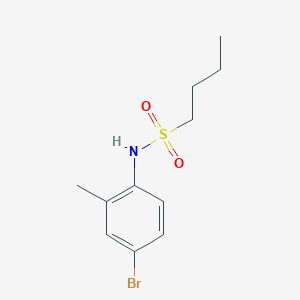 molecular formula C11H16BrNO2S B5376185 N-(4-bromo-2-methylphenyl)-1-butanesulfonamide 