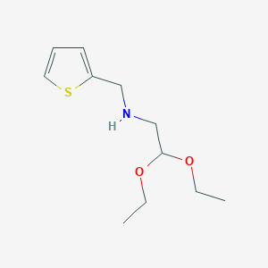 molecular formula C11H19NO2S B053762 2,2-diethoxy-N-(thiophen-2-ylmethyl)ethanamine CAS No. 113825-05-1