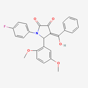 4-benzoyl-5-(2,5-dimethoxyphenyl)-1-(4-fluorophenyl)-3-hydroxy-1,5-dihydro-2H-pyrrol-2-one