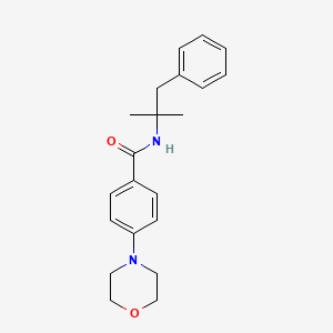 molecular formula C21H26N2O2 B5376242 N-(1,1-dimethyl-2-phenylethyl)-4-(4-morpholinyl)benzamide 