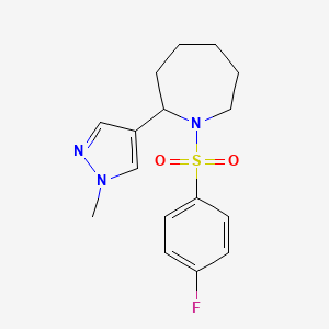1-[(4-fluorophenyl)sulfonyl]-2-(1-methyl-1H-pyrazol-4-yl)azepane