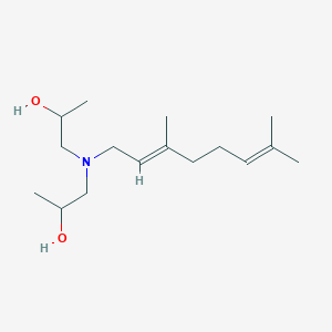 molecular formula C16H31NO2 B5376286 1,1'-[(3,7-dimethyl-2,6-octadien-1-yl)imino]di(2-propanol) 