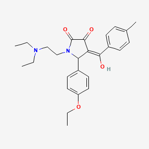 molecular formula C26H32N2O4 B5376332 1-[2-(diethylamino)ethyl]-5-(4-ethoxyphenyl)-3-hydroxy-4-(4-methylbenzoyl)-1,5-dihydro-2H-pyrrol-2-one 